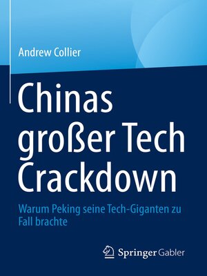 cover image of Chinas großer Tech Crackdown